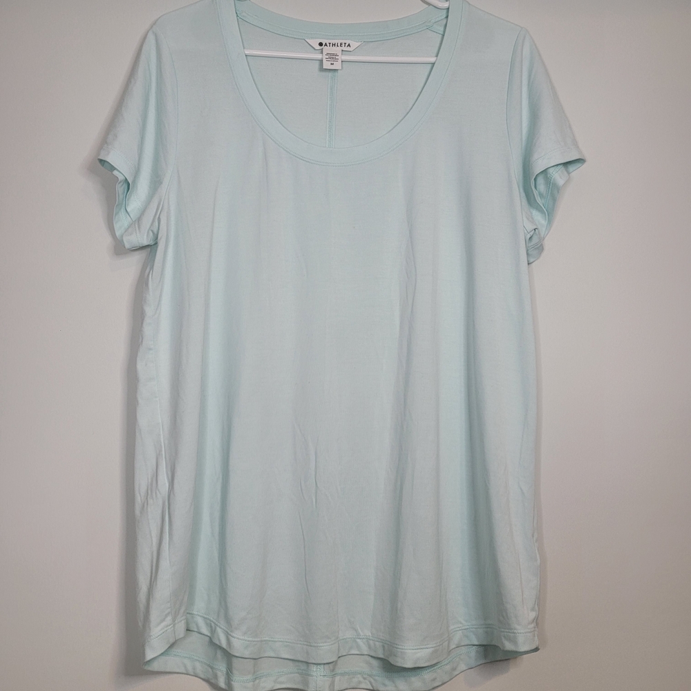 Athleta Light Blue Short Sleeve Tee